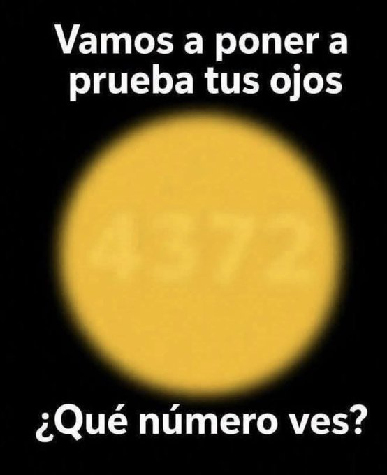 victormejiaperu's tweet photo. Indica que número ves dentro del círculo amarillo.... https://t.co/b7e8j2KqFv
