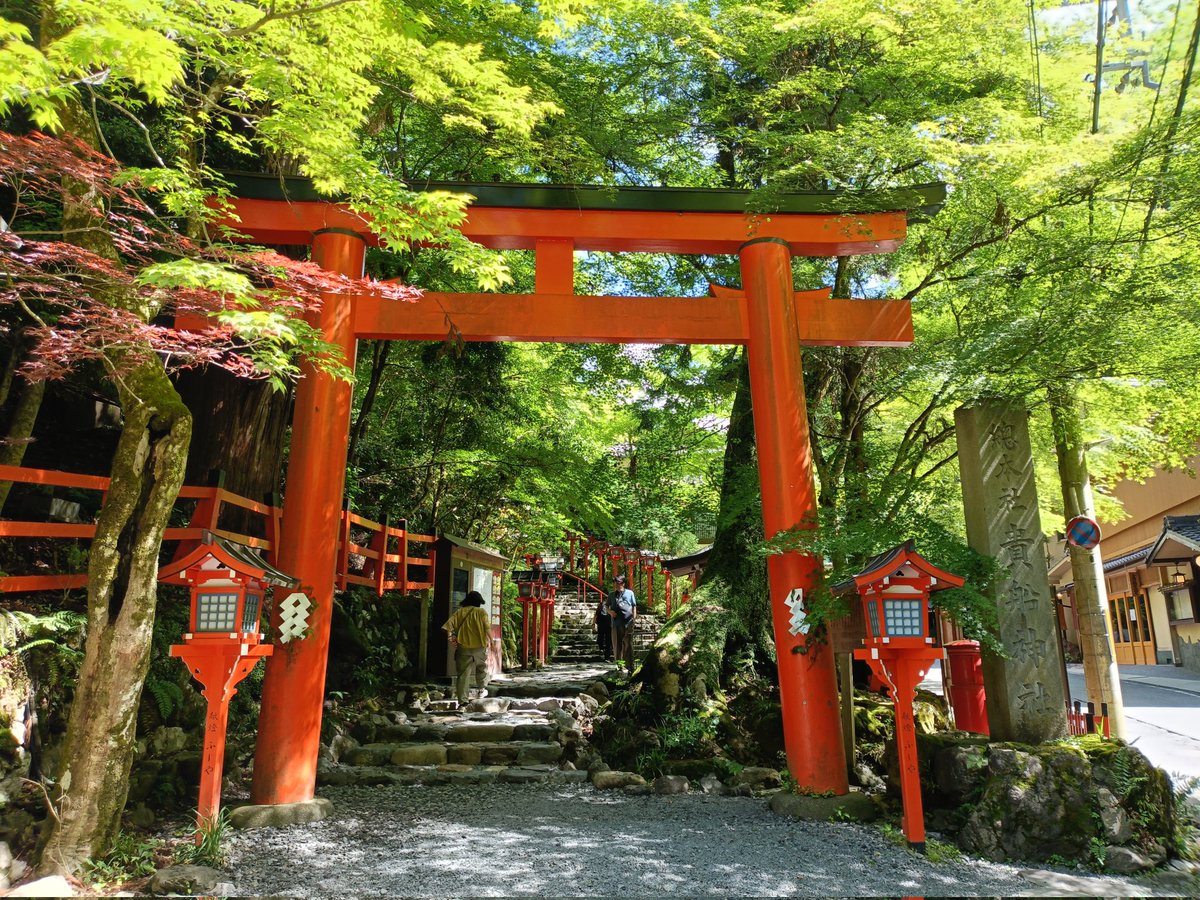 MLsonata14's tweet photo. 貴船神社へ⛩️

新緑から深緑の季節へ🟢
朝から京都市左京区鞍馬貴船に鎮座する貴船神社に参拝しました🙏
ここに来ると時間がゆっくり流れ深緑で心が癒されます🍀
結社、奥宮へとひんやりとした空気の中ゆったり散策できました。
直書き御朱印を拝受しま���た🍀 https://t.co/brxtVUcq8P