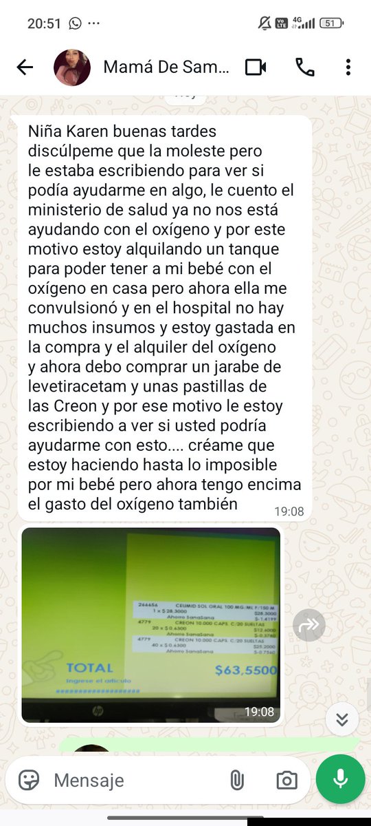 karenisabelM's tweet photo. Samantha tiene parálisis cerebral infantil, usa oxígeno. En estos días la mamá ha tenido que incurrir en más gastos de medicinas y oxígeno 🥺 

Necesitamos: Levetiracetam y creon 🙏

Quién pueda ayudarnos les agradecería.
Info: 0986765985
RT🙏
@PatronaQuinn_ @JayJayTi @PaulyHaroR https://t.co/Q871LpGEgR