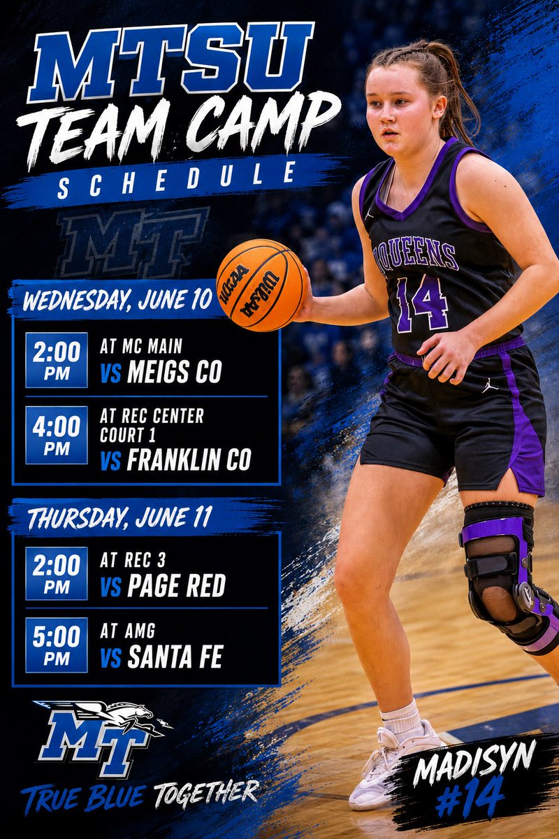 MadisynHil65682's tweet photo. Ready for team camp Wednesday and Thursday at @MT_WBB #communityhighschool
#viqueens https://t.co/60Ls15J0YT