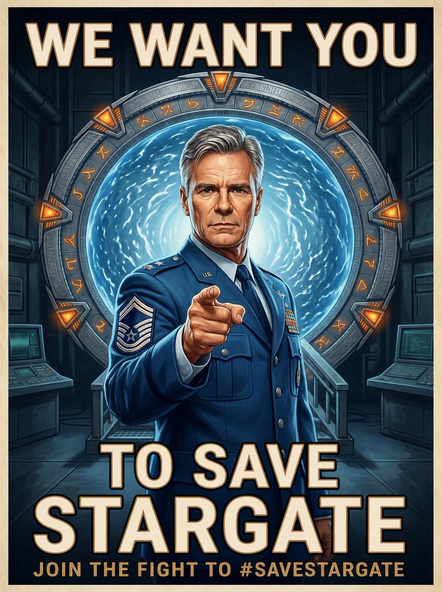 GetIntoGate's tweet photo. #SaveStargate Sign the petition today https://t.co/xfrMGlSFhV https://t.co/9Y6McNvLxE