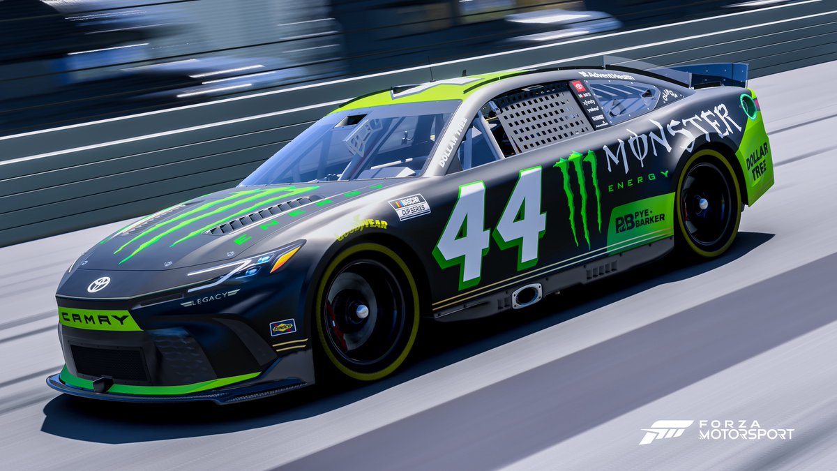 Donuts_Designs's tweet photo. Since it’s all but confirmed that @rileherbst is going to @LEGACYMotorClub in 2027, here’s my take on his Monster scheme! https://t.co/PIxtaT2ou2
