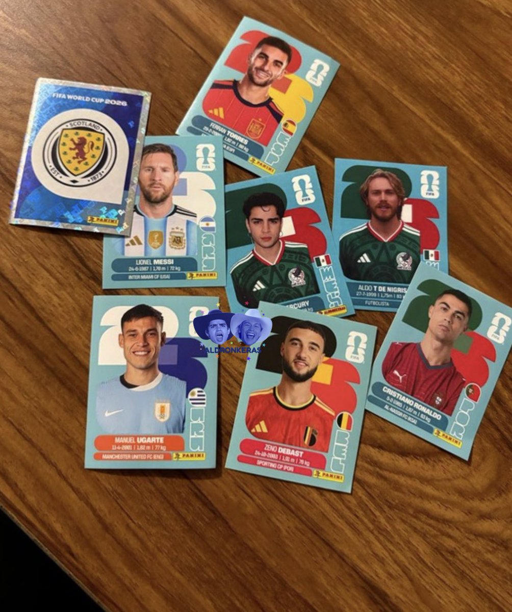 ALDRONKERAS's tweet photo. Ustedes ya tienen su álbum Panini ⚽️ 

Y esas estampitas nuevas, son exclusivas?

Como las podremos conseguir 🤨

10/6/26

8 pm (cdmx) 

#AldoTDenigris
#AaronMercury
#AldoXAaron https://t.co/6x0VjRGyPN