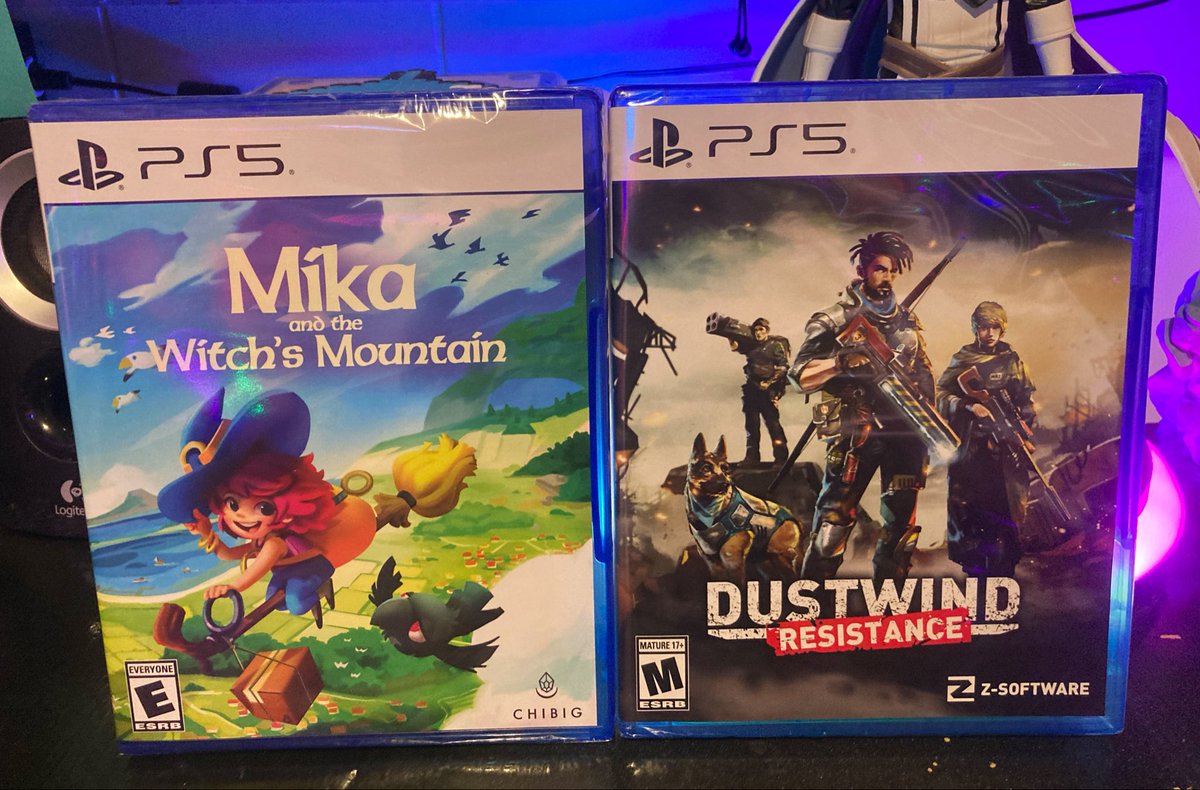MiamiSunryze's tweet photo. 2 fresh pickups from @LimitedRunGames , Mika and The Witchs Mountain looks super charming and Dustwind Resistance reminds me of OG Fallout games. Did anyone get these? Mika was also released on #switch 
#ps5 #limitedrun #gaming #rare https://t.co/grq1W8j8Fi
