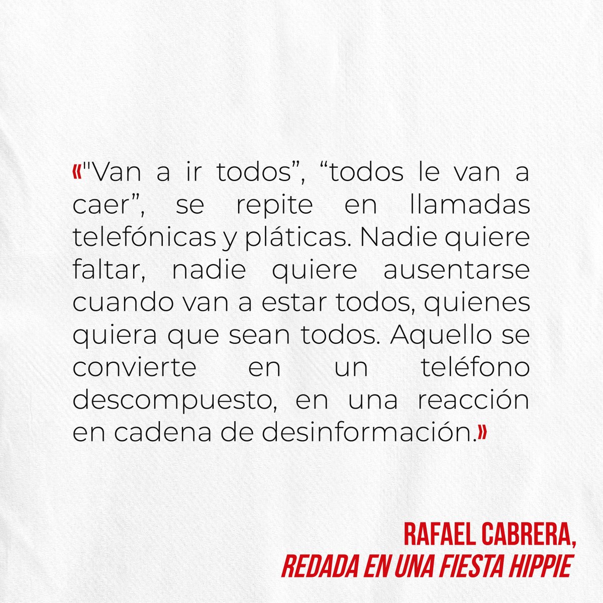 LibrosConTexto's tweet photo. ¿Cuánta libertad puede soportar una sociedad? REDADA EN UNA FIESTA HIPPIE de @raflescabrera rescata una noche que expuso el rostro más autoritario de una época. 📖✌🏽☮️

Adquiérelo aquí 👉: https://t.co/dVjI0UagCG https://t.co/QVUw3TwE1b