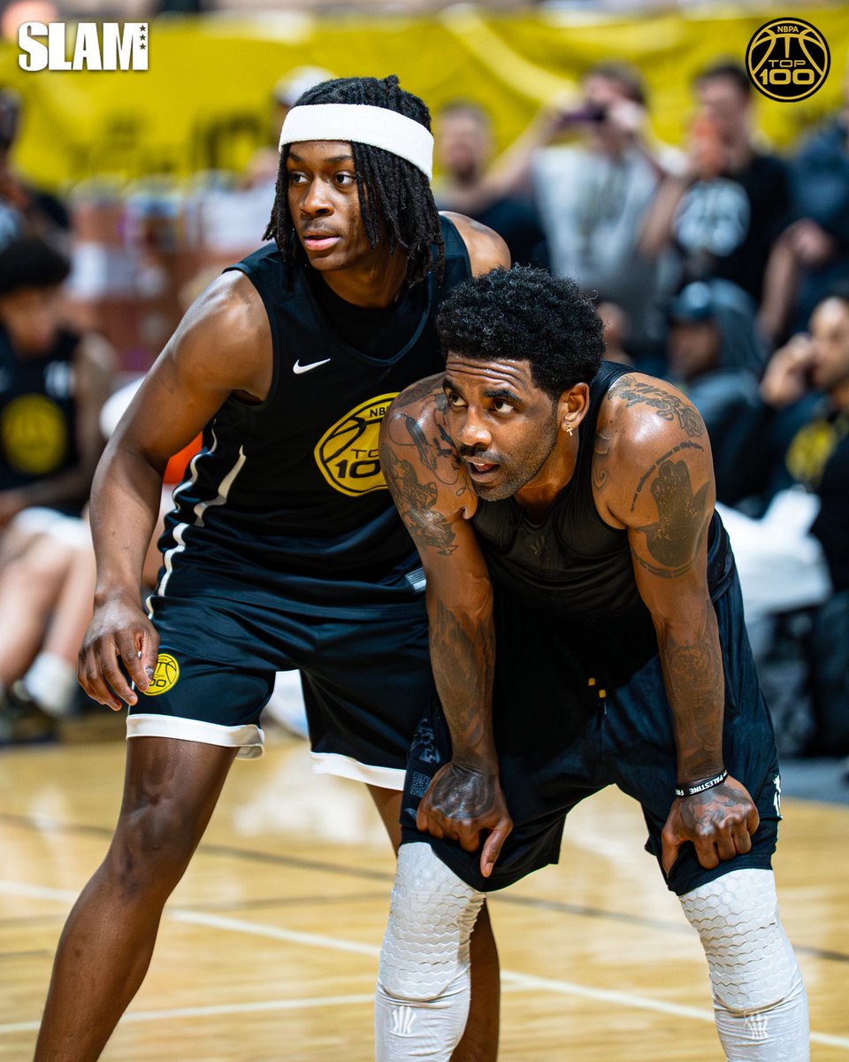 SLAM_HS's tweet photo. Kyrie Irving was just hooping with the next generation at NBPA Top 100 Camp 🔥🔥🔥

@KyrieIrving @Top100Camp @TheNBPA https://t.co/OfQ7ntV0o2