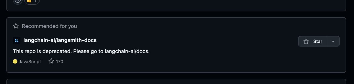 kambleakash0's tweet photo. GitHub casually recommending a deprecated repo on feed 🙄 https://t.co/hPLDbBMuVZ