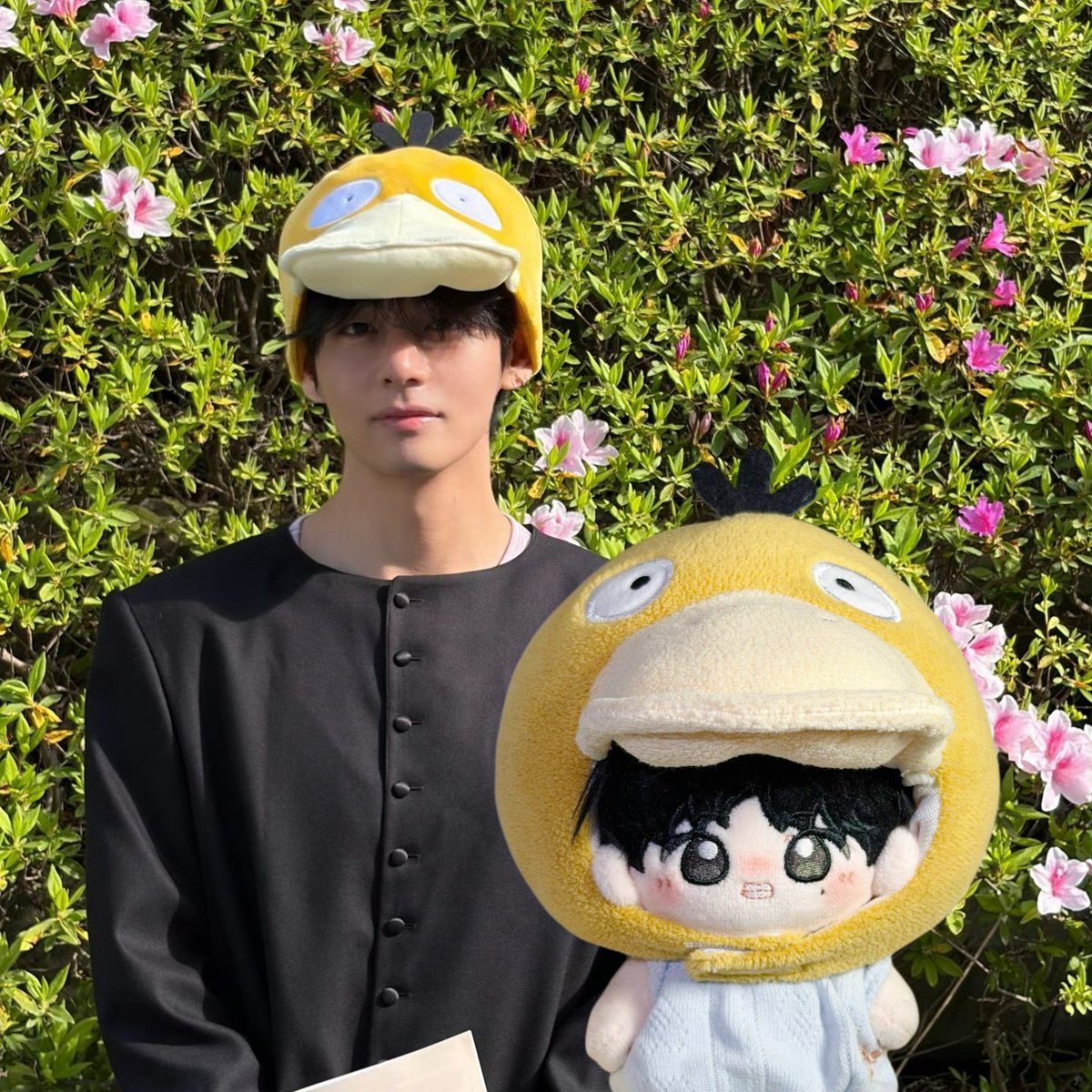 Komorebi_v's tweet photo. Psyduck doll hood 10cm https://t.co/fLK0aWK331