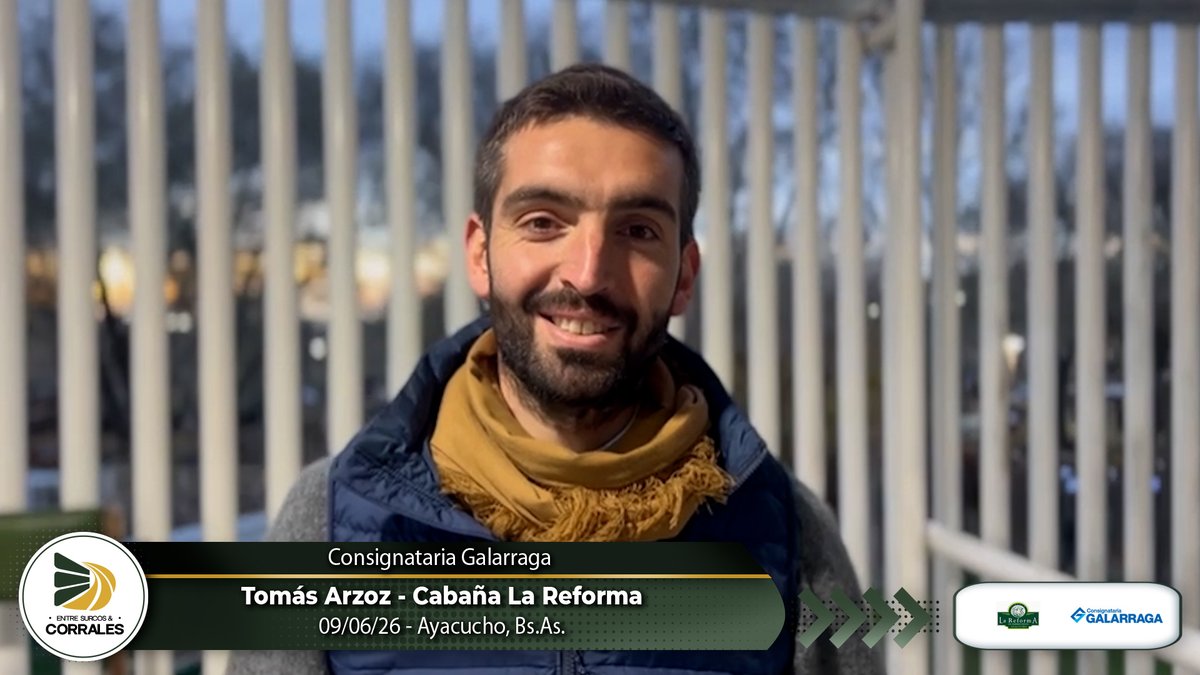 EntreSyC's tweet photo. 09-06-26 - Tomás Arzoz - Martillero - Remate de Cabaña La Reforma - Ayacucho, BsAs. https://t.co/lHeOTaYNzh https://t.co/Rdkqv46kYk