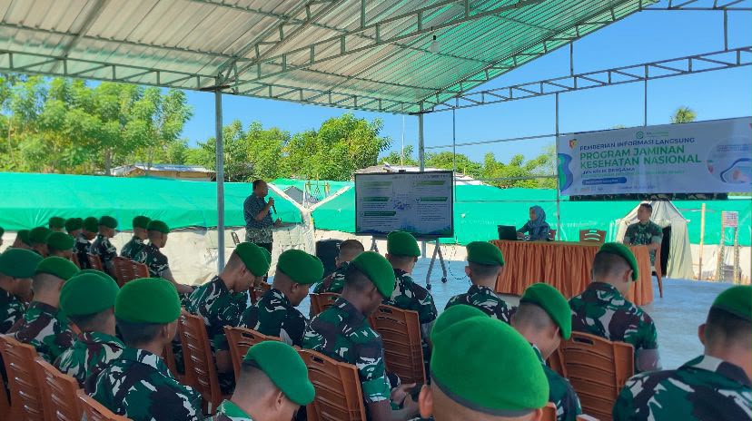 Kodam9Udayana's tweet photo. Yonif TP 875/SYP dan BPJS Kesehatan Dompu Bekali Prajurit Pemahaman Program JKN

#YonifTP875SYP #BPJSKesehatan #JKN #BPJSDompu #TNIAD #PrajuritSehat #KesehatanPrajurit #Dompu #EdukasiKesehatan #IndonesiaSehat https://t.co/wvSe0A87o9