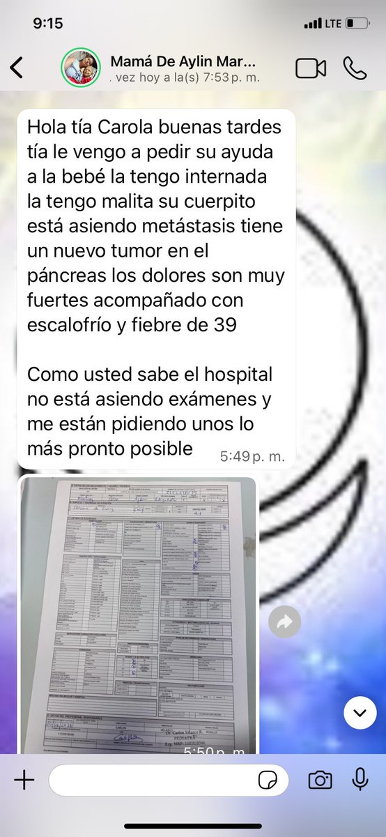 mcdc_mcdc's tweet photo. Favor RP #Guayaquil 
Aylín (3 años #sarcoma) está delicada y de vuelta en el hospital. Necesita unos exámenes #URGENTE que cuestan $64,70 y mamá pide #AYUDA 
☎️099 879 2231
#CancerInfantil🎗️ #voluntariado https://t.co/Rt9tPlTLQv
