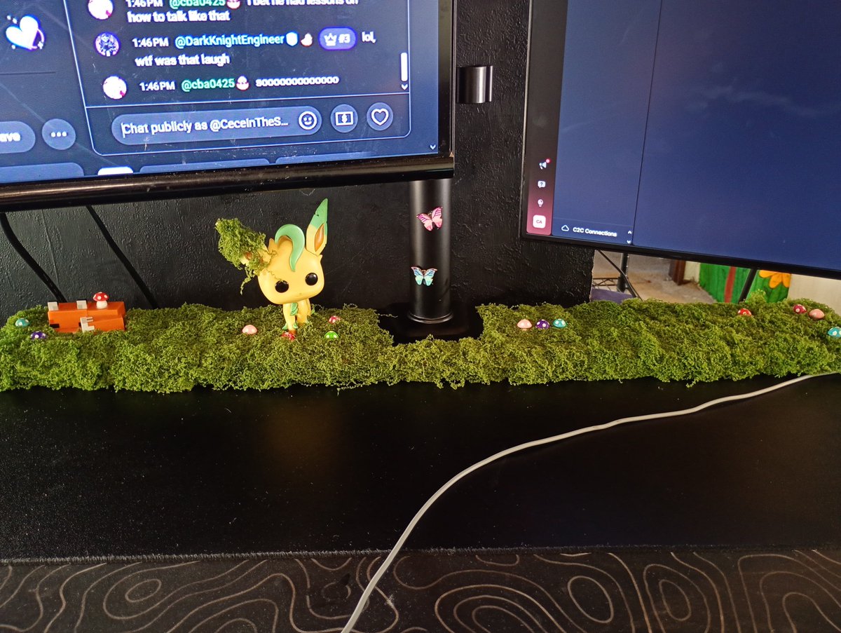 CeceInTheShire's tweet photo. I made changes to the whimsy world under my monitors 🥹🌱 https://t.co/rAvAqwmtsA