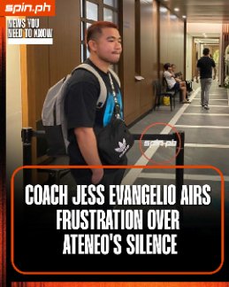 spinph's tweet photo. Coach Jess has stood as Rene Baterbonia's second father -- having coached him for the past six years in Ateneo de Davao and DAVRAA.

READ: https://t.co/Ek1yv83M2u https://t.co/F8d2KbmtSA
