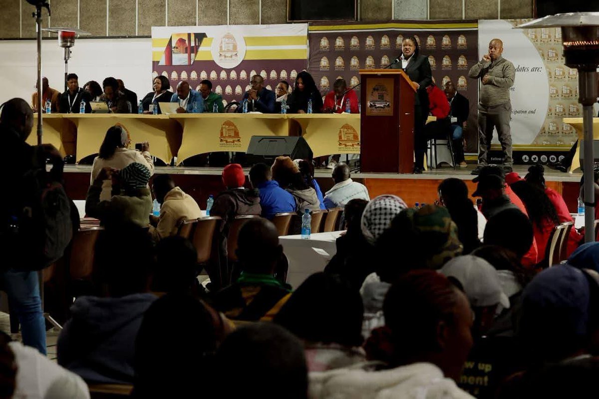 highveldchron's tweet photo. Young people from across Mpumalanga gathered at the SASOL Recreation Centre in eMbalenhle for the Mpumalanga Youth Parliament 2026 under the theme: "Making Follow-Up on Government Commitments."

#YouthParliament2026 #YouthMonth https://t.co/YNtw8cQOP4