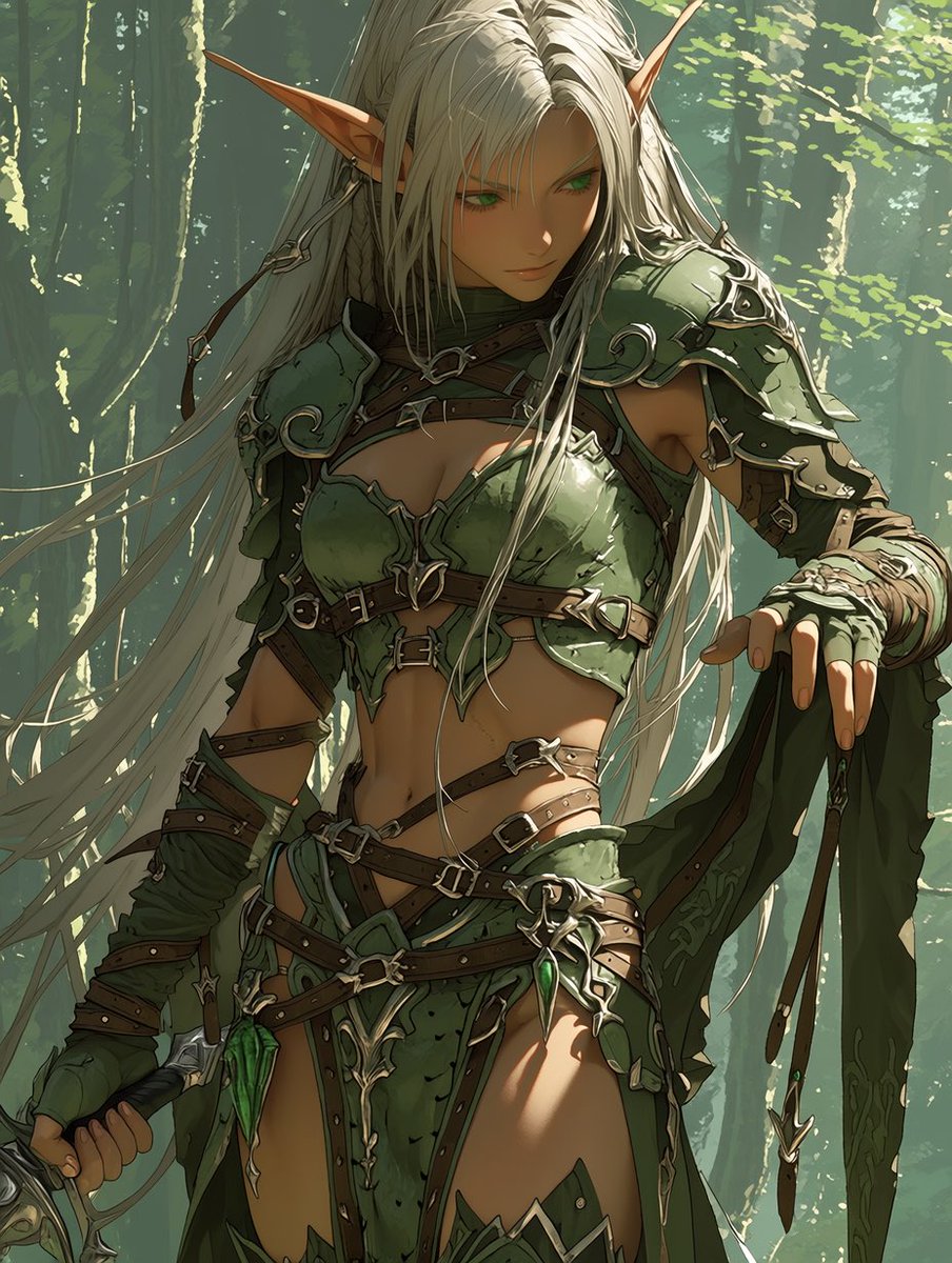uenrura's tweet photo. Guardian of the Forest

She doesn’t protect the forest. The forest protects her secret.

Silver hair, emerald eyes, and armor worn by a hundred forgotten battles.
Sylvara has walked these woods since before your kingdom existed.
She is not a guardian by choice — she is one by consequence.

And somewhere deeper in these trees lies the one thing she will burn the whole world to keep hidden.

Cross her border. See what the forest remembers.

#GuardianOfTheForest #Elf #DarkFantasy