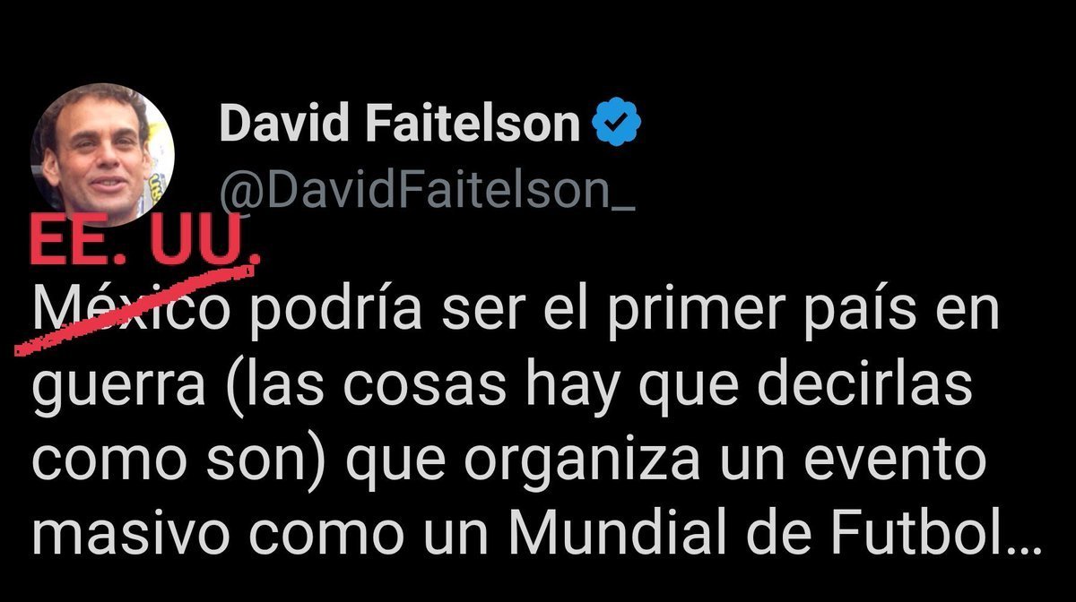 humanAftterAll's tweet photo. @DavidFaitelson_ Pero bien que criticabas a Mexico, bien te huvieras ido parejo desde el principio... https://t.co/3cajVAuEuG