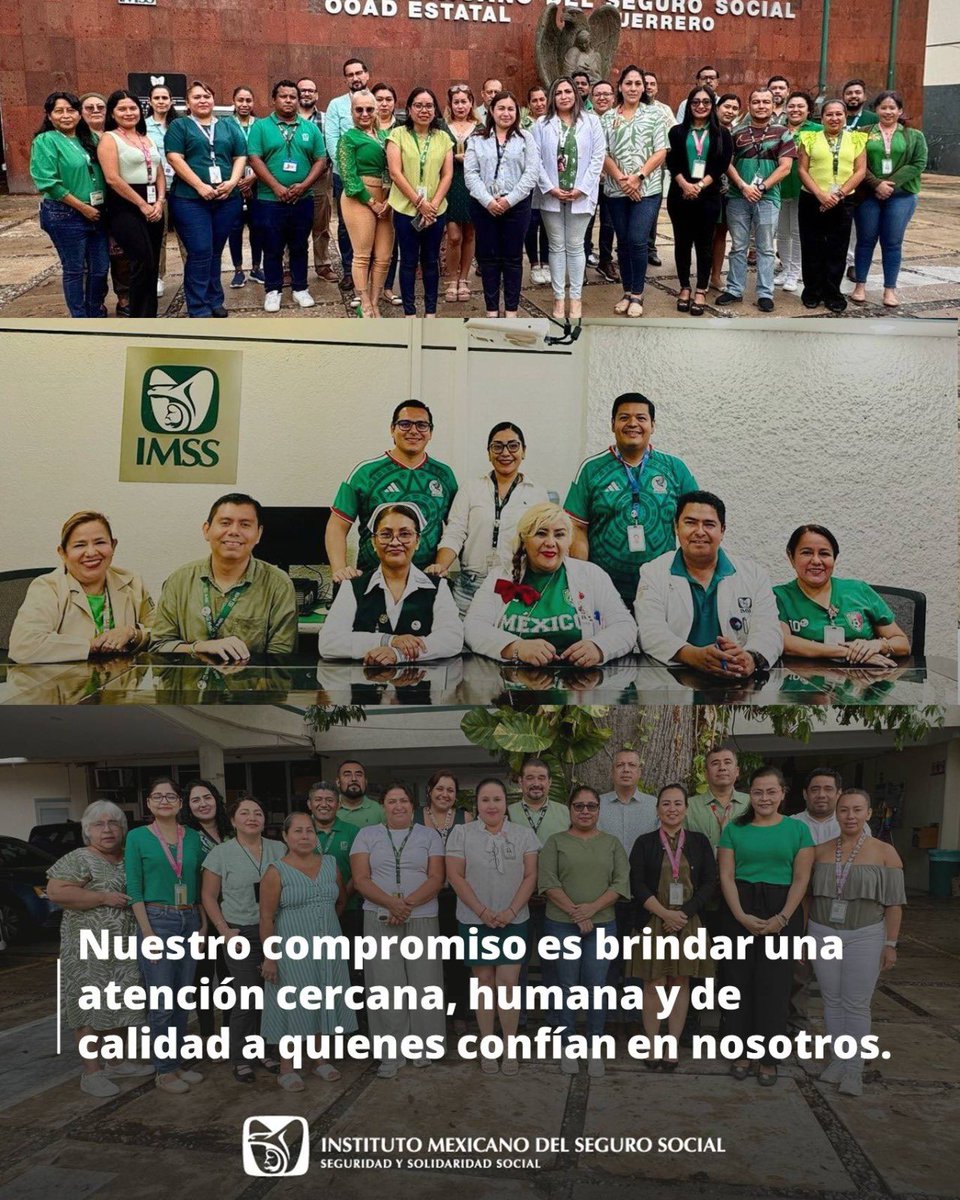 IMSSGro's tweet photo. Esta acción fortalece los valores que guían nuestro actuar diario: honestidad, respeto, responsabilidad y vocación de servicio, reafirmando el compromiso de brindar una atención cercana, humana y de calidad a la derechohabiencia. Gracias al personal #IMSS que siempre se suma.🤝✨ https://t.co/18fQl8yQUZ