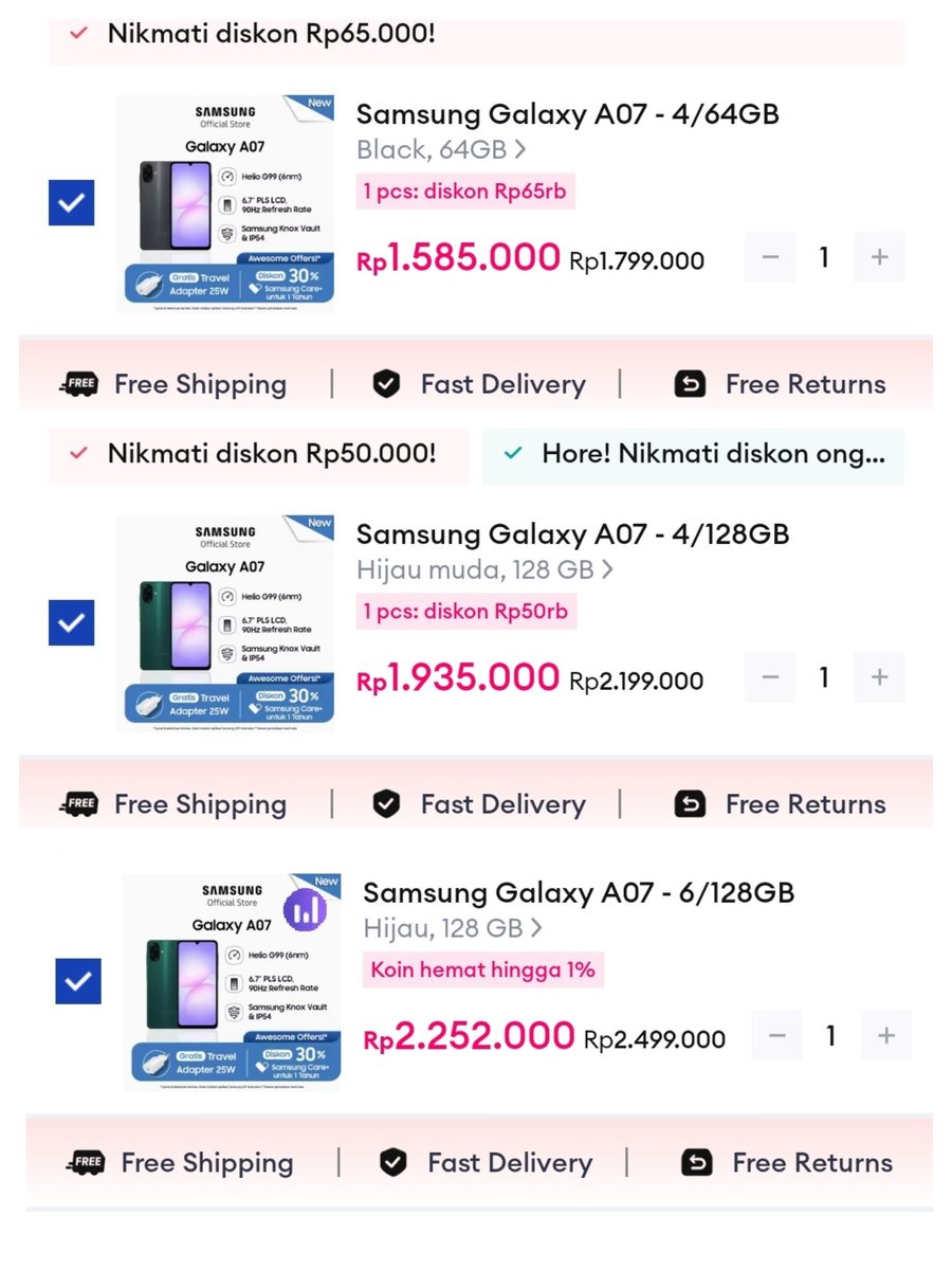 InfoPromoOnline's tweet photo. Samsung A07 https://t.co/Pc2yOl5aoq
Galaxy A07 4|128 https://t.co/Da1SDfXAsW
Galaxy A07 6|128 https://t.co/ExmLnxFYPk https://t.co/5j54K7xI4l