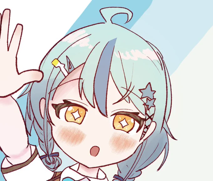 今回描いたななたまの表情、まえ誰かがななたまの「O」の口が可愛いって言うの見かけてやってみた自分でかいててなんだけど、可愛い