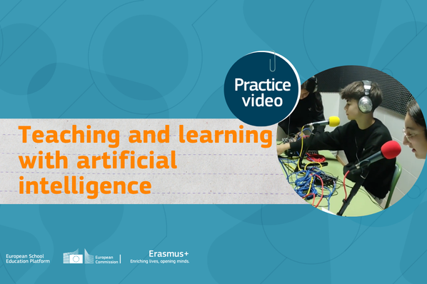 eTwinning_es's tweet photo. 🤖📚 ¿Buscas ideas para integrar la IA en el aula? Descubre el nuevo vídeo de buenas prácticas de la European School Education Platform con el IES Maximino Romero de Lema. Inspiración, innovación y aprendizaje con IA

👉https://t.co/4DmGeqeJz8

🎥 https://t.co/kWeuO2GoTk https://t.co/e0cleBU1rB