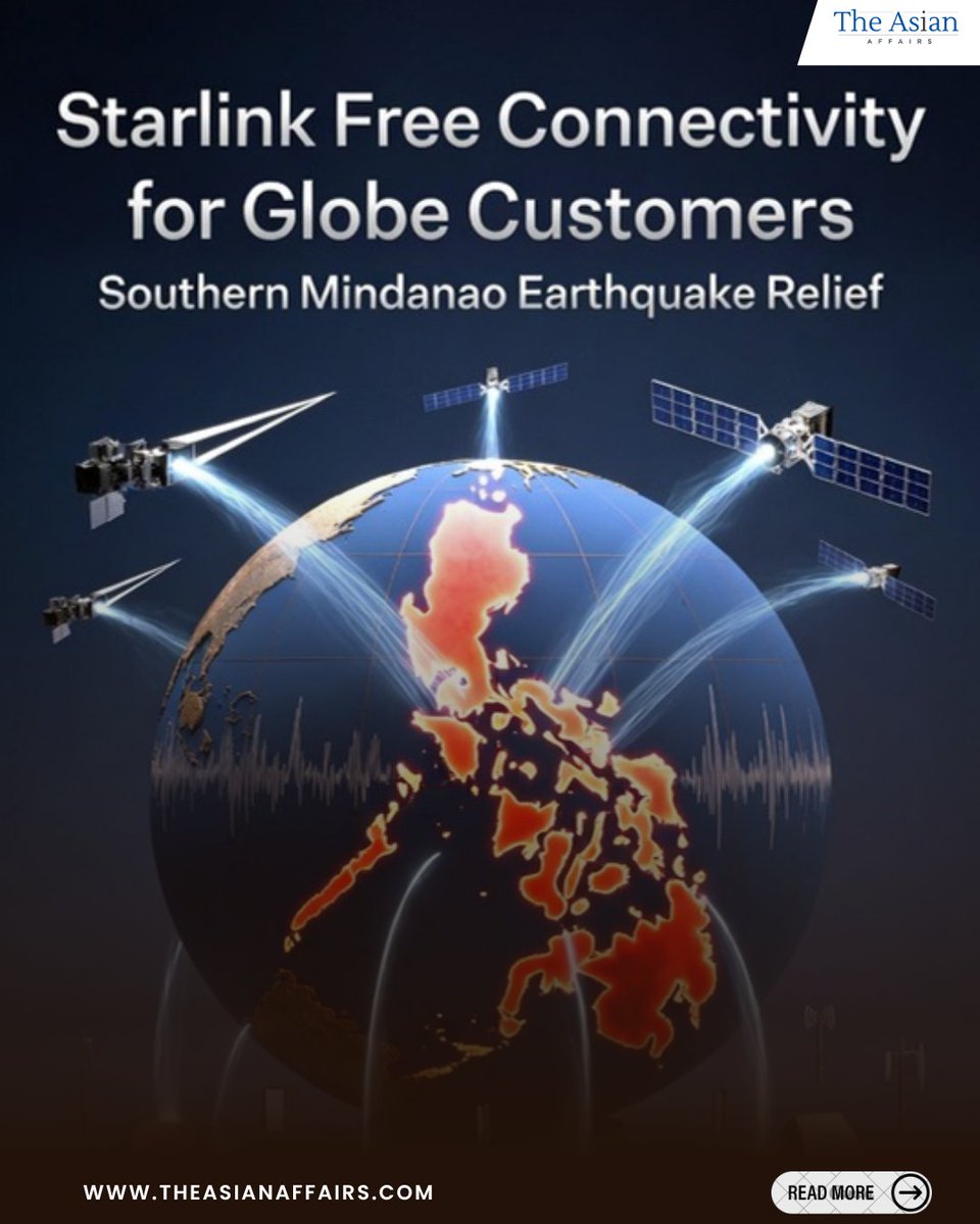 AsianAffairs11's tweet photo. In the aftermath of a devastating earthquake in Southern Mindanao, efforts are underway to restore communication and connectivity for affected communities. 

#Philippines #Earthquake #DisasterRelief #EmergencyResponse #Connectivity #HumanitarianAid #TechnologyForGood #Resilience https://t.co/CrLTRZKRT8