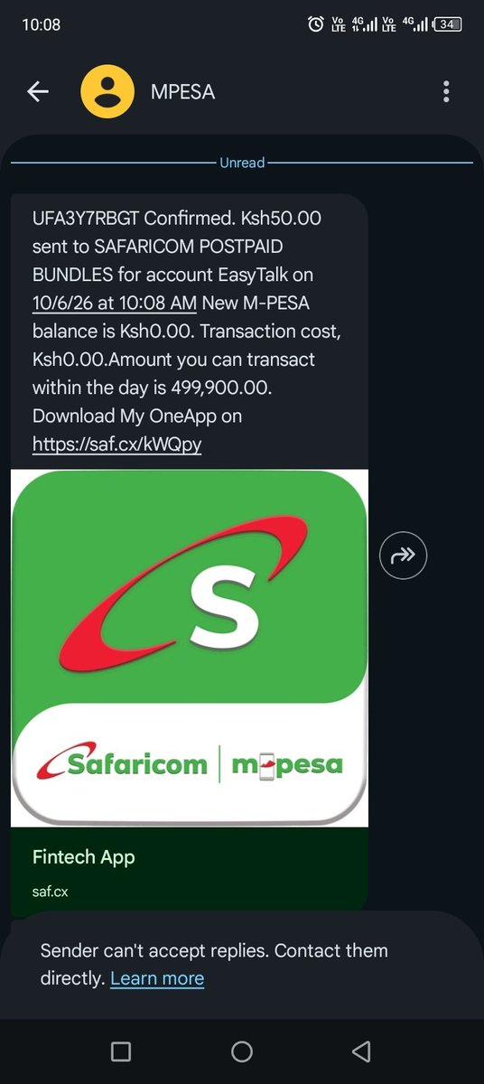 JapanOkal's tweet photo. @SafaricomPLC I haven't received these minutes and I've bought twice. https://t.co/xj16MuHzOH