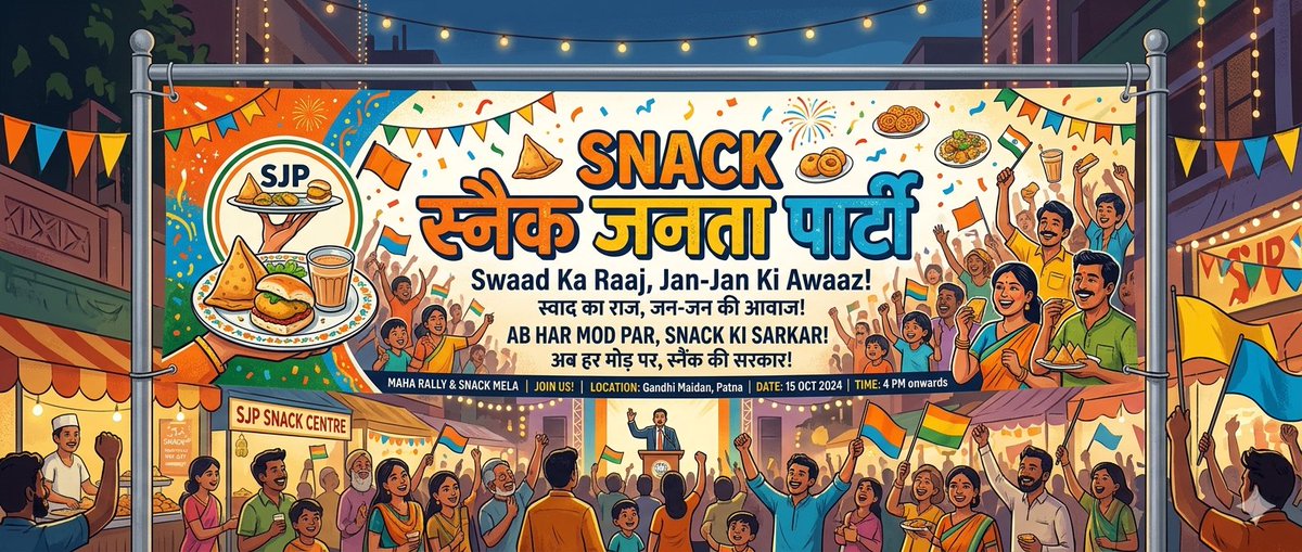 Shubham__Pareek's tweet photo. Hahaha #Elvish 😅
#Support new party
#Snack_Janta_Party
Jisse pure bharat me koi gareeb nahi rahega , har mod par sabko khana free milega , jisme koi dhandli nhi hogi ,
#pleaseSupport https://t.co/cWsVrkc8g6
