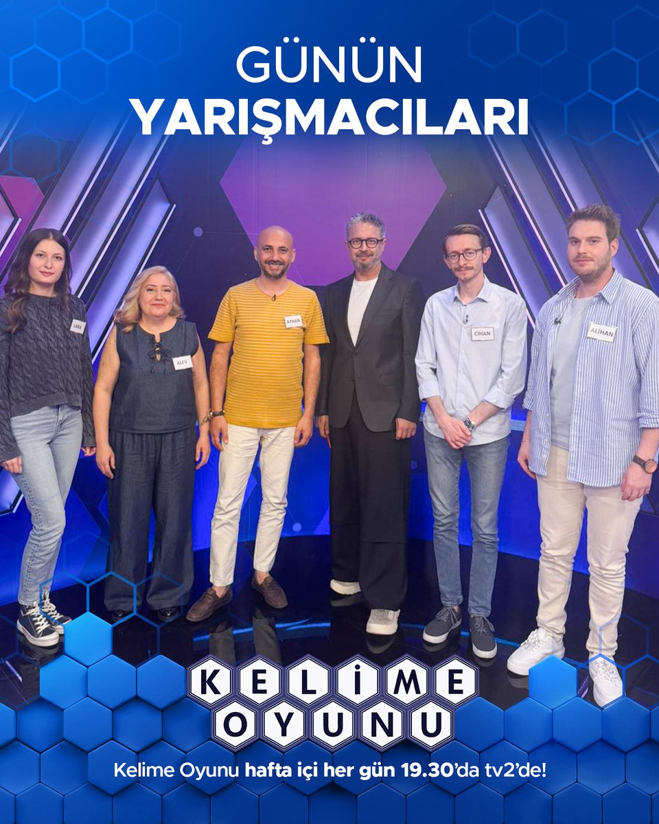 tv2Resmi's tweet photo. #KelimeOyunu 10 Haziran yarışmacıları sizlerle! 🩵

Yeni bölüm 19.30’da #tv2’de. 📺

@ibrahimselim https://t.co/ZrKj1BDxVI