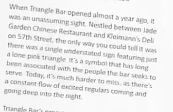 lizzieleeVA's tweet photo. TADC FINALE SPOILERS
.
.
.
Riley's bar is explicitly a queer bar!!! I need everyone to be aware!!! (screenshots from the newspaper shown in the film) https://t.co/Rqis3LUbI4
