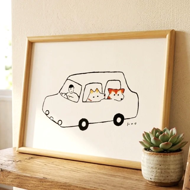 nao_kamimura's tweet photo. この絵をポスターにしたらかわいいかも、と思いA4ポスターを作ってみました。
額に入れると、いい感じです✨
一点物の原画と、ポスター、並べて販売中です。
通販サイトからぜひチェック下さい。
https://t.co/dwYKwBdqNI
今後参加のイベントにも持っていきたいです⤴

＃illustration #poster https://t.co/OGwqjklin1