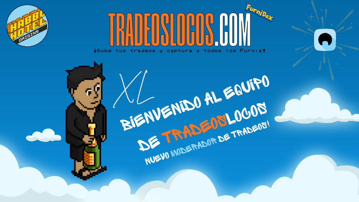 TradeosLocos's tweet photo. Bienvenido al Equipo #XL!

Nos preocupamos por tener un equipo motivado con los tradeos en Habbo, para tener el catalogo diariamente actualizado.

Si aún no te has registrado en tradeoslocos, hazlo, gana recompensas diarias! https://t.co/UOq07HWwuo