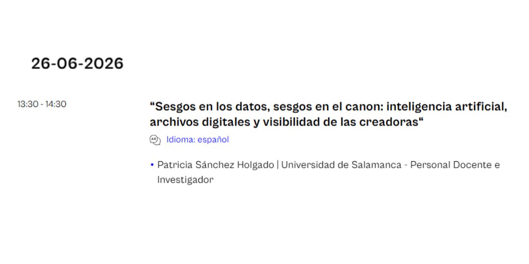 OCA_usal's tweet photo. 📚🔜 El @ArtiumMuseoa y la @uik_eus organizan el curso de verano titulado "Genealogías feministas desde el archivo: investigación, memoria y reescrituras del canon" los días 25 y 26, y @PatrixDQV impartirá una sesión👀

Más detalles e inscripciones⤵️
https://t.co/LSA6Dx7N41 https://t.co/7tdDfJrnOF