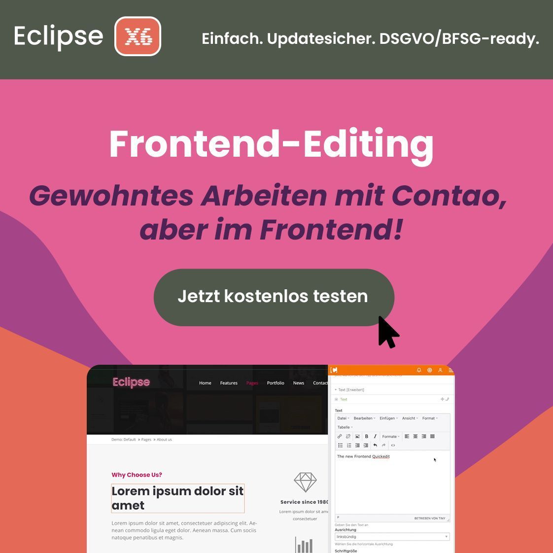 contaothemes's tweet photo. Inhalte direkt im Frontend bearbeiten, aber mit der Logik aus dem Contao Backend. Gleiche Felder, nur seht ihr die Änderung sofort an der Stelle.

Kostenlos testen: https://t.co/OZaUtbcuVf

#contao #contaothemes #contao_themes https://t.co/Fxgb5KS0WH