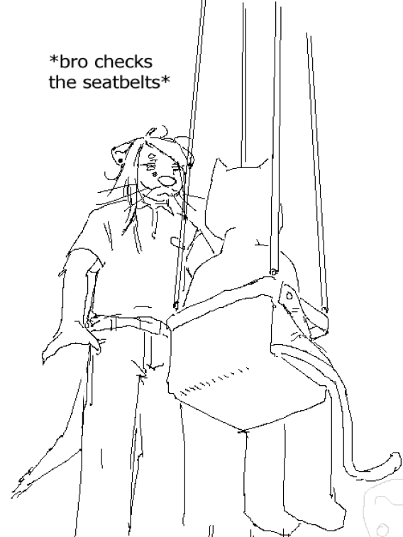 westwrdexpanshn's tweet photo. for every instance that i feel chopped as fuck at work there is a mother on the ride i am operating who will compliment me and make my day in an instant. #furry https://t.co/juSYrTk8oT