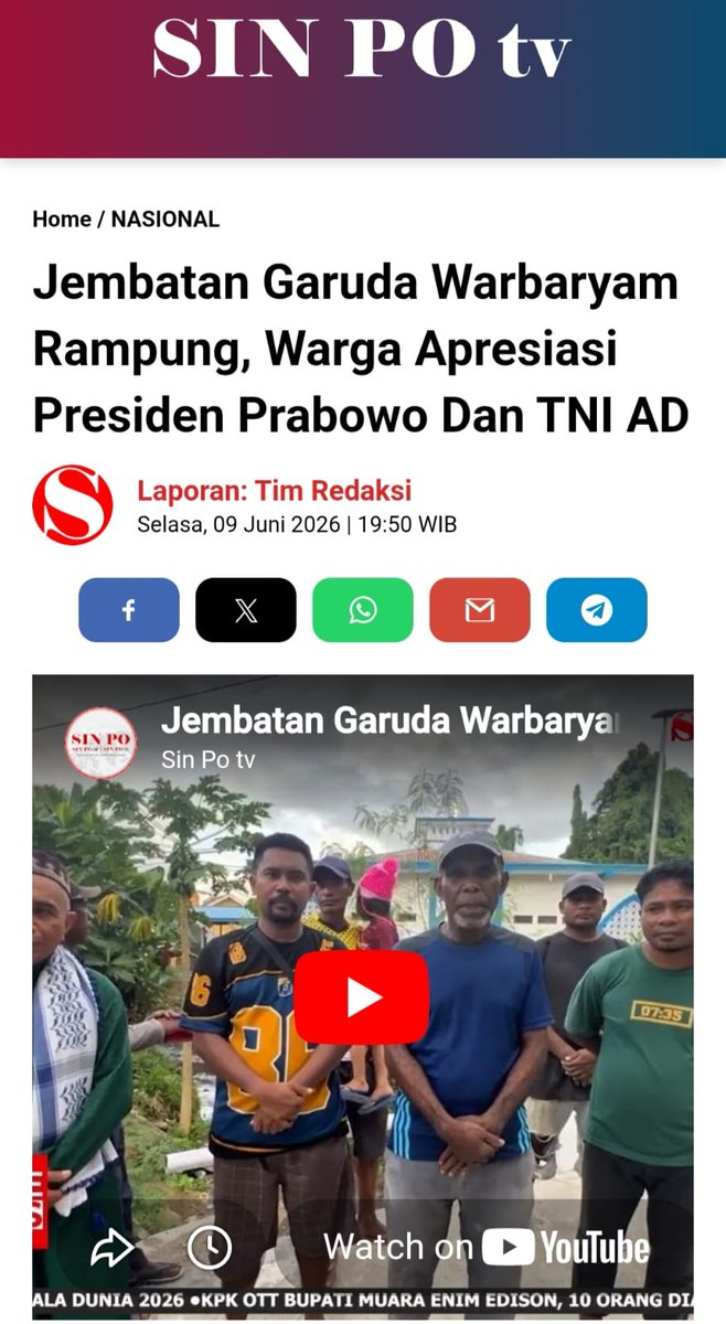 thonegawa's tweet photo. Tugas TNI bukan sekadar semata keamanan. Kini hadir langsung di pelosok tanah air tanpa batas waktu dan jarak.
Bersatu Dalam Kerja https://t.co/u9za4zsjIc