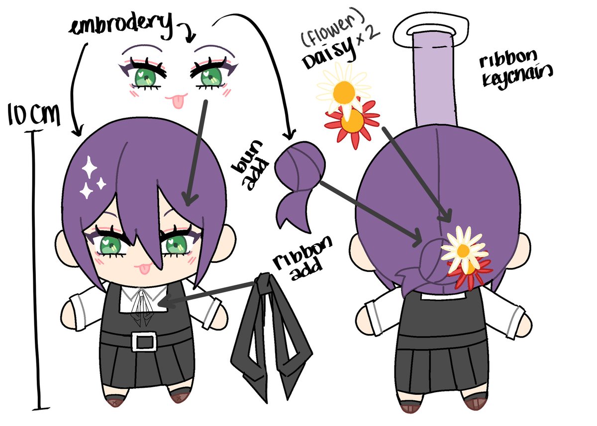 honeystars_07's tweet photo. So I kept this as a surprise until I got the sample...but I had decided to make a tiny Reze as well that matches my last tiny Asa post (linked below) (Also so she can finally go to school too)

#chainsawman #reze #csm https://t.co/tCXAPVdwJR