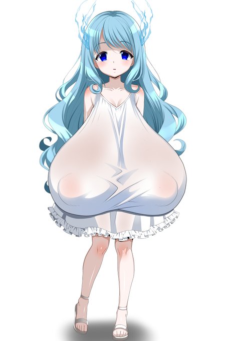 ご依頼作品を納品しましたので公開します💛
オリキャラちゃんをデザインしました💙。

ミズクラゲモチーフ🪼🪼🪼
乳魔の女の子です🍼

やわらかい雰囲気に大きなおっぱいの乳魔族さんです💗
ふんわりかわいい女の子をデザインできて楽しかったです!
かわいいでしょう?
#Skebリクエスト募集中 