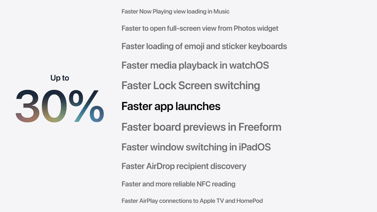 ifrnb's tweet photo. La WWDC en números:

Las apps de iPhone y iPad ahora se abren hasta un 30 % más rápido.
Las fotos aparecen en tu fototeca hasta un 70 % más rápido.
AirDrop es hasta un 80 % más rápido.
Navegar por archivos y transferirlos desde un iPad a una unidad externa es hasta 5 veces más rápido, igualando la velocidad del Finder en el Mac.
La conexión a redes Wi-Fi en Apple Vision Pro es hasta 3 veces más rápida.
La app Apple Sports ofrece resultados, estadísticas y clasificaciones en más de 170 países y regiones, incluyendo más de 90 nuevos mercados.
La tercera generación de los Foundation Models de Apple es una familia compuesta por cinco modelos: dos que funcionan en el dispositivo y tres basados en la nube.
AFM 3 Core es un modelo denso con 3.000 millones de parámetros.
AFM 3 Core Advanced es un modelo de 20.000 millones de parámetros que utiliza una arquitectura dispersa.