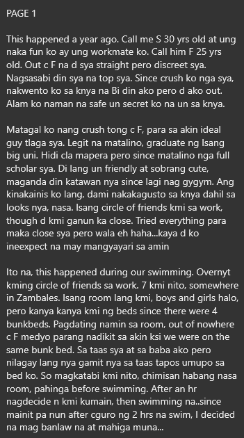 AlterOfan83223's tweet photo. Bigla nyang hinila yung legs ko pataas sa kanya at tumapat sa etits nya, dam n!

Pages 1-2
Sender: S

#ConfessionOfanAlter975
#Officemate #Crush https://t.co/Y4lFxGqZcc