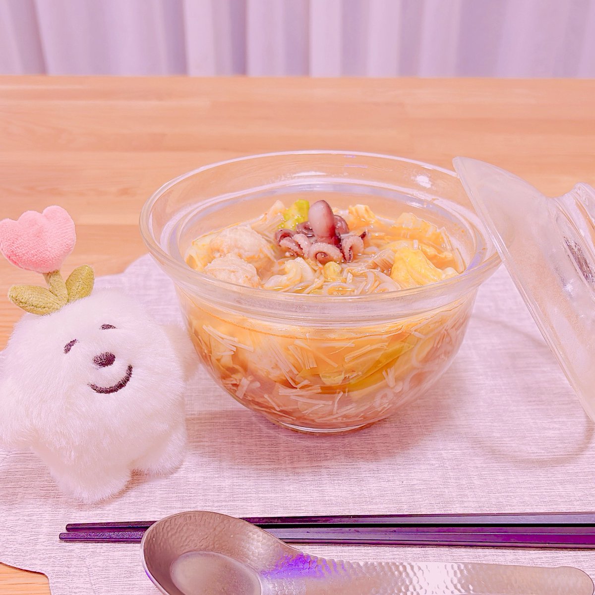 AliceRoom26's tweet photo. 手作り白滝麻辣湯.ᐟ.ᐟ https://t.co/krABdakrOQ