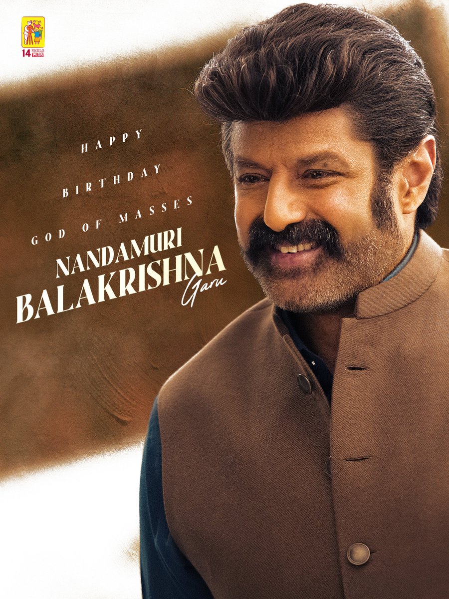 14ReelsPlus's tweet photo. Wishing the God of Masses, Padma Bhushan Nandamuri Balakrishna Garu, a very Happy Birthday 🦁👑

May your unstoppable energy and passion continue to inspire generations.

Wishing you great health, happiness, and abundance of joy ❤️

#HappyBirthdayNBK https://t.co/0tBZTCdkjC