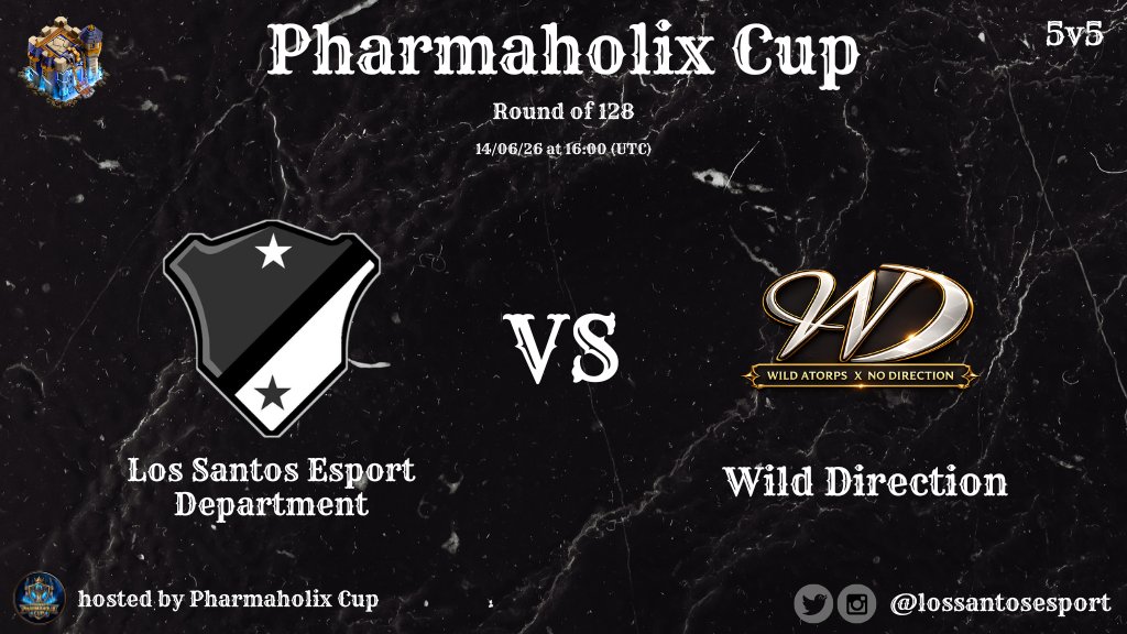 lossantosesport's tweet photo. π₯ MATCH SET UP π₯
βοΈ @lossantosesport ποΈ #WildDirection
π Pharmaholix Cup
π Round of 128
π 14th June 2026
π 4pm UTC
βοΈ 5v5 in TH18
π @iRoelyCOC
#ClashOfClans
#cocesport
#Esport https://t.co/54DdN71igr