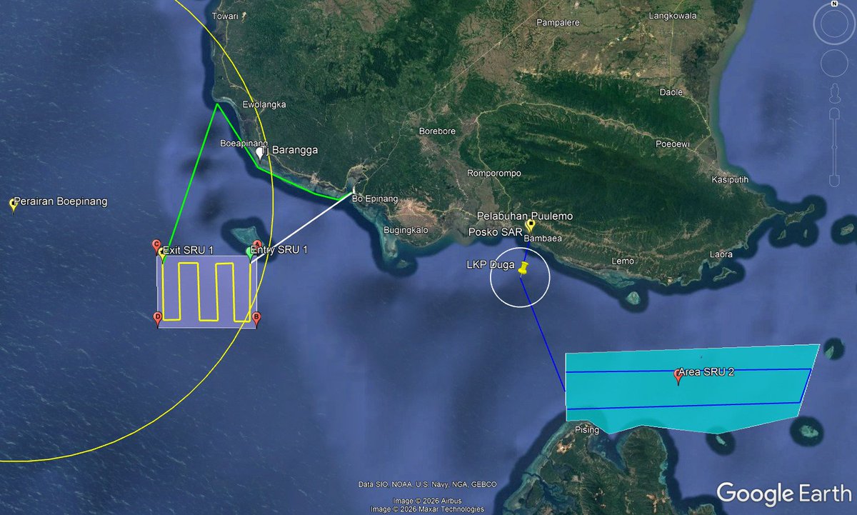 HumasSARKendari's tweet photo. Bombana 10/06 -- Tim SAR gabungan melanjutkan Ops SAR hari ke- 5 terhadap 1 org nelayan yg hilang disekitar perairan boepinang desa larete kecamatan poleang tenggara
#basarnaskendari
#timsargabungan
#possarkolaka
#anoarescue304
#humassar304 https://t.co/iAUFOeaRCz