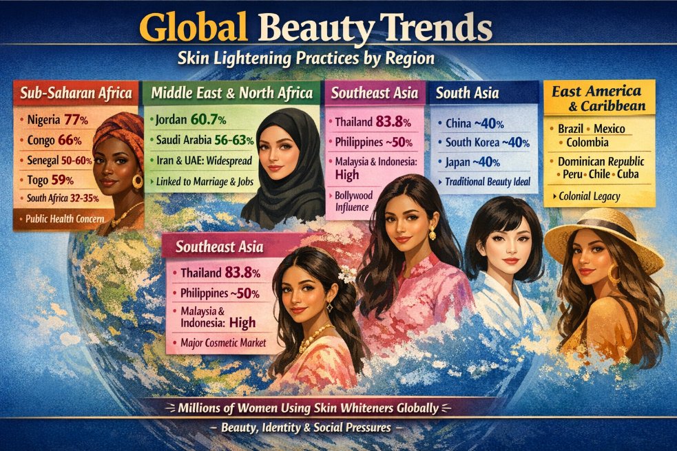 lonestead's tweet photo. @_skobee_ Pretty much every brown culture views lighter &amp; whiter skin as a positive beauty standard. https://t.co/yGuTO3WKgm
