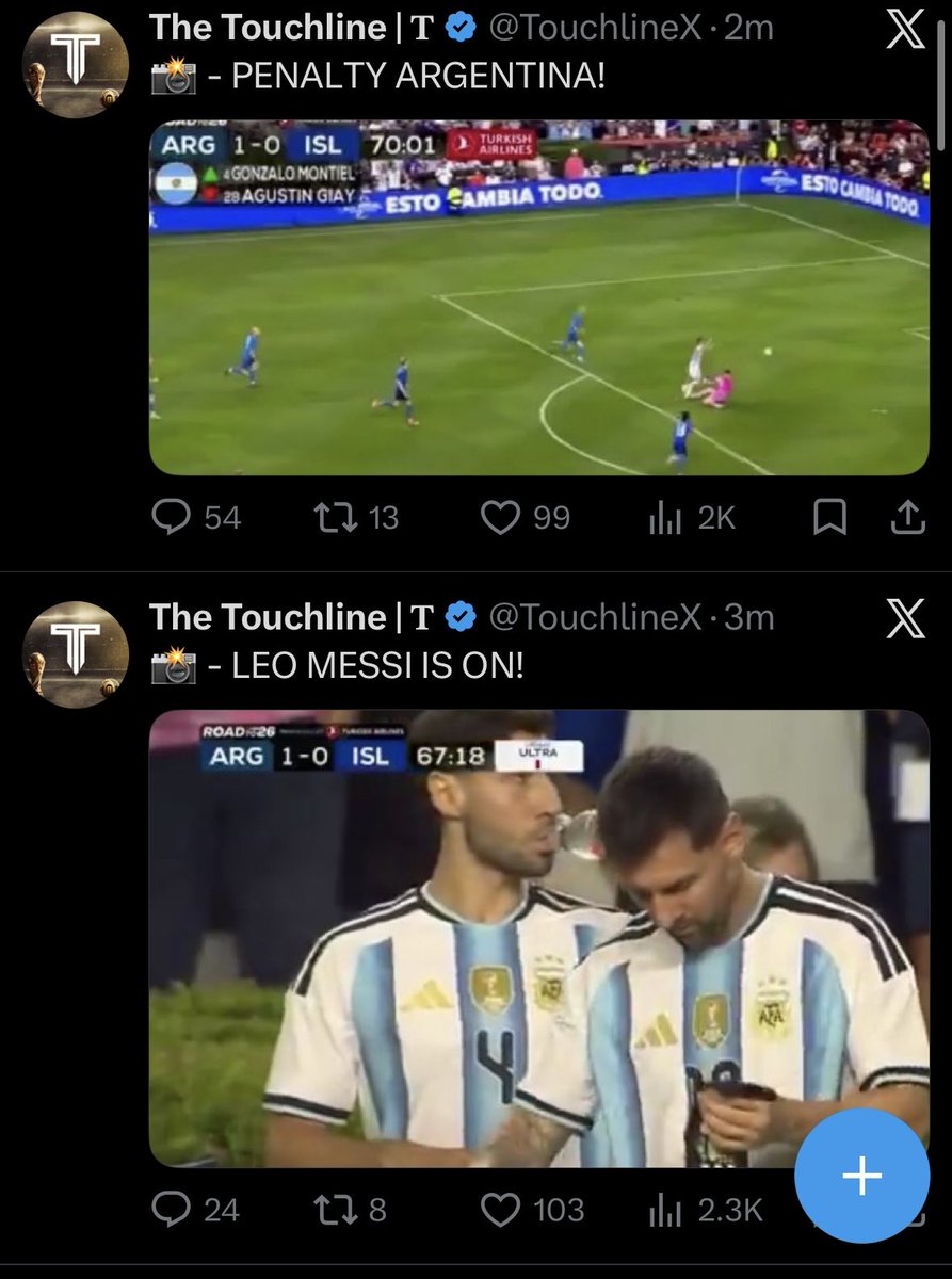 FutbolMuu's tweet photo. Argentina really got 2 penalties in their 2 friendlies before the World Cup has even started and the funniest part is both of them weren't penalties.

Every team at the World Cup should be scared because they're going back to back with the referee's help again. https://t.co/iqXIgh6dKi
