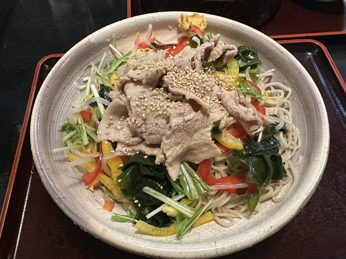 whiteaby's tweet photo. Cold soba 🍜 https://t.co/BWBJaGBxPt