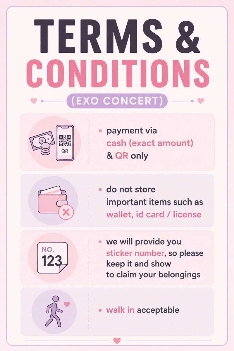 hwahazel's tweet photo. 🚨 EXO-L ALERT 🚨

Nak lompat, scream &amp; enjoy concert tanpa pegang barang? 👀

Leave your items with us! 🎒✨
Small items from RM3
Medium items from RM5-12+

Enjoy the concert, we’ll keep your belongings safe #exohorizoninkl https://t.co/SI6HLPDam6