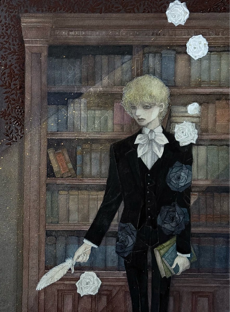 sana_4_clorer's tweet photo. ⚜️空想絵画博覧会２⚜️
本日も宜しくお願いいたします
『マイネ クライネ リーベ』
こちらも展示していただいています
私自身とても気に入っている作品
差し込む光の中に天使の残像を感じていただければ嬉しい🪽
#空想絵画博覧会 https://t.co/BQdilbLg8X