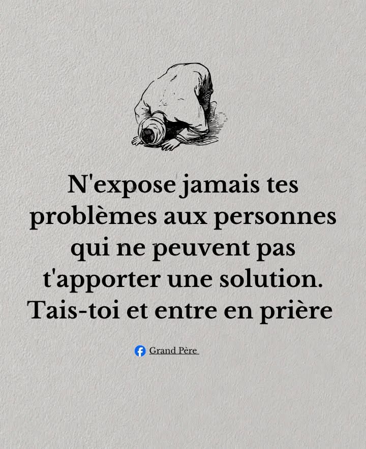 AlphaLima1919's tweet photo. N'expose jamais tes problèmes aux personnes qui ne peuvent pas t'apporter une solution. Tais-toi et entre en prière 🙏🙏🙏 https://t.co/rogWcWMn95