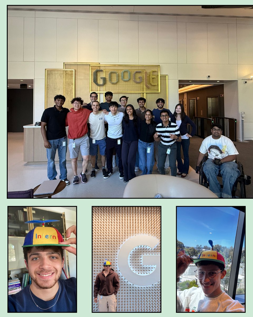 Collage of Google interns